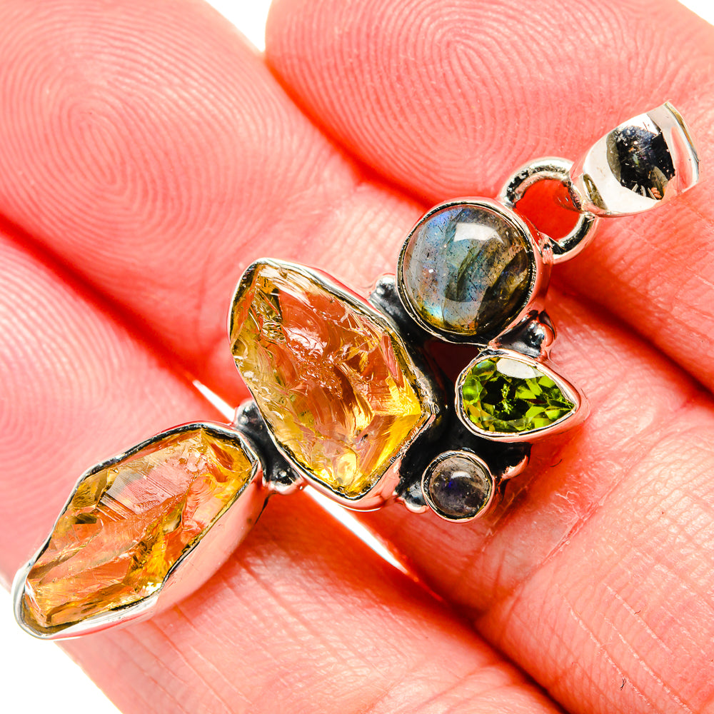 Citrine Pendants handcrafted by Anasilvercos - PD35793