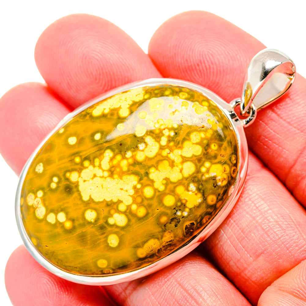 Ocean Jasper Pendants handcrafted by Anasilvercos - PD35803