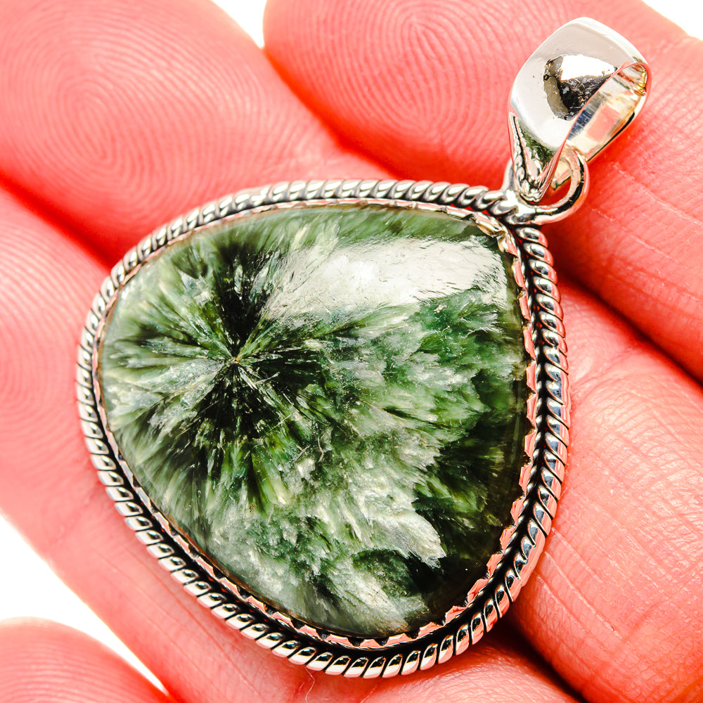 Seraphinite Pendants handcrafted by Anasilvercos - PD35808
