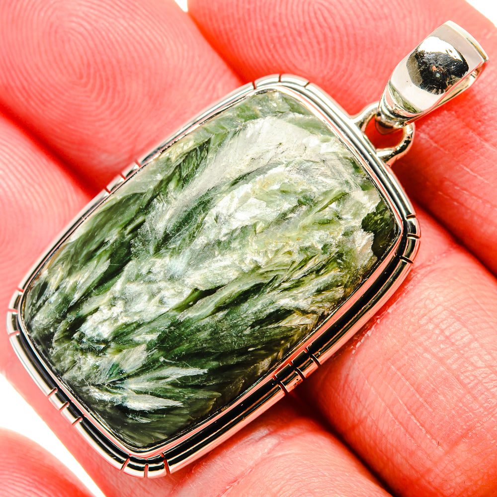 Seraphinite Pendants handcrafted by Anasilvercos - PD35814
