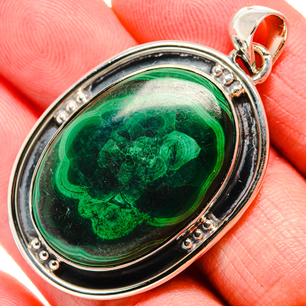 Malachite Pendants handcrafted by Anasilvercos - PD35816