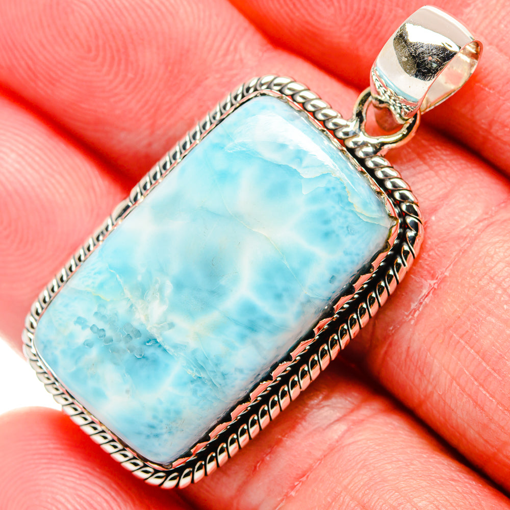 Larimar Pendants handcrafted by Anasilvercos - PD35820