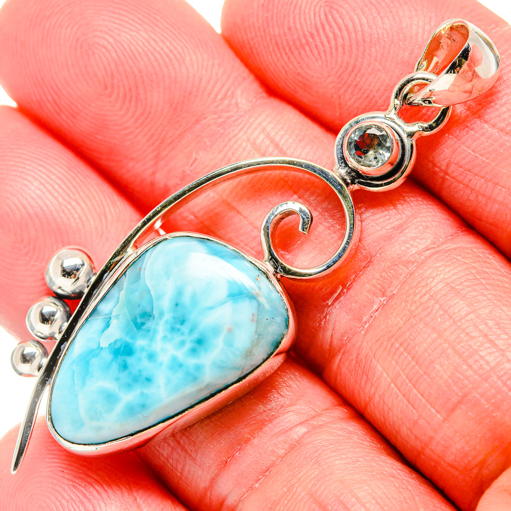 Larimar Pendants handcrafted by Anasilvercos - PD35823