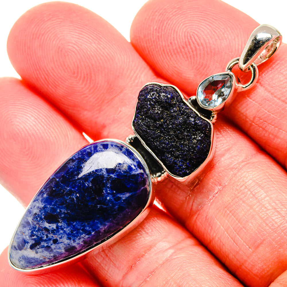 Sodalite Pendants handcrafted by Anasilvercos - PD35825