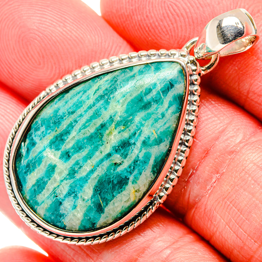 Amazonite Pendants handcrafted by Anasilvercos - PD35829