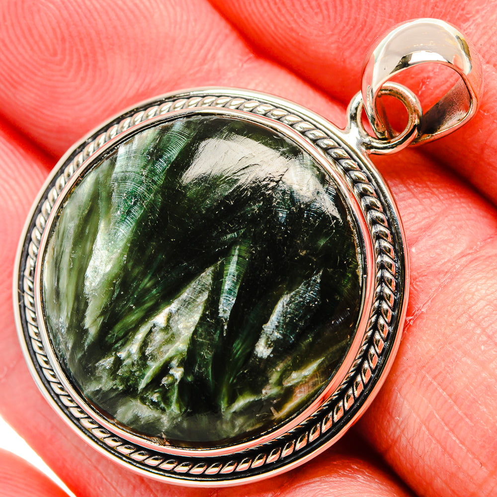 Seraphinite Pendants handcrafted by Anasilvercos - PD35831