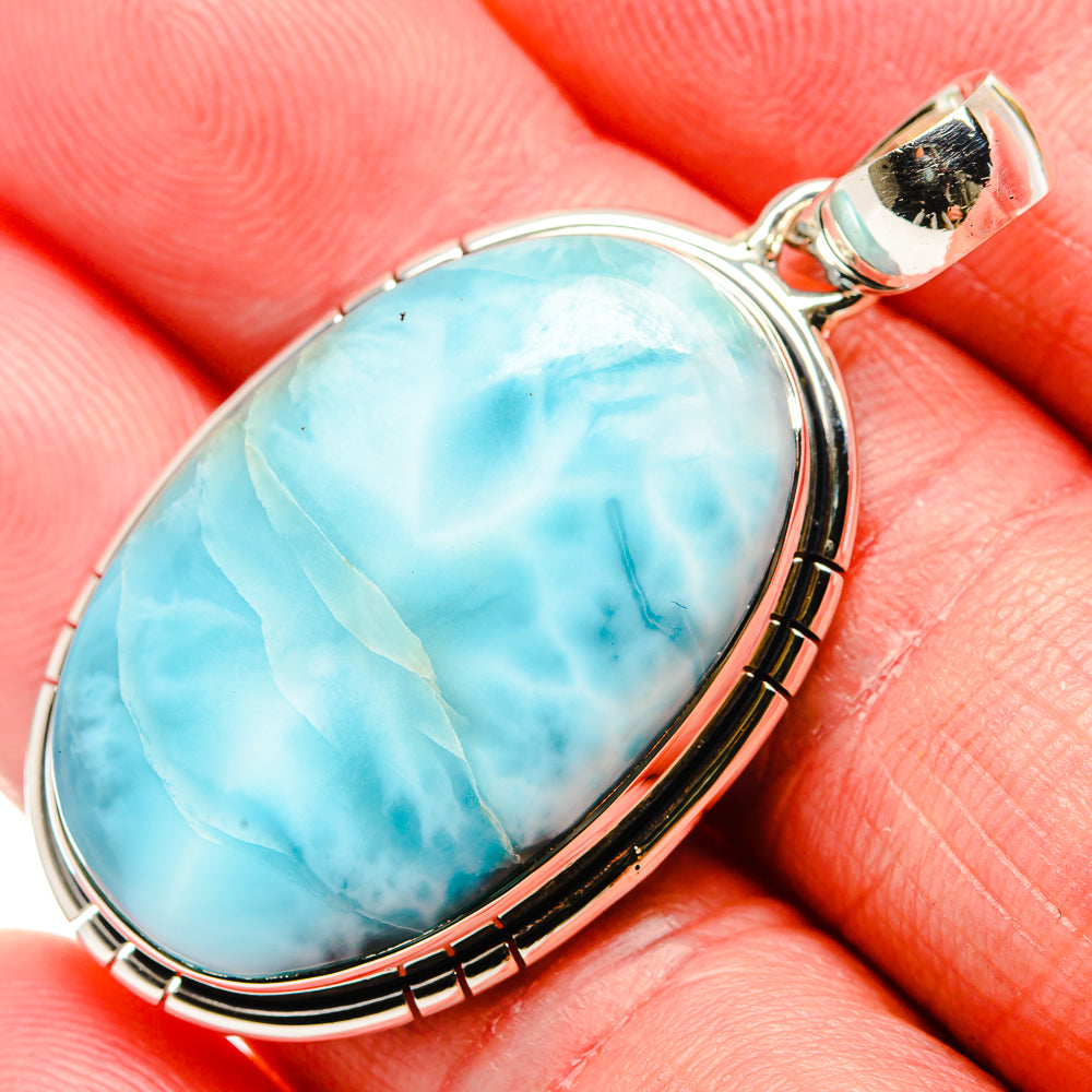 Larimar Pendants handcrafted by Anasilvercos - PD35833
