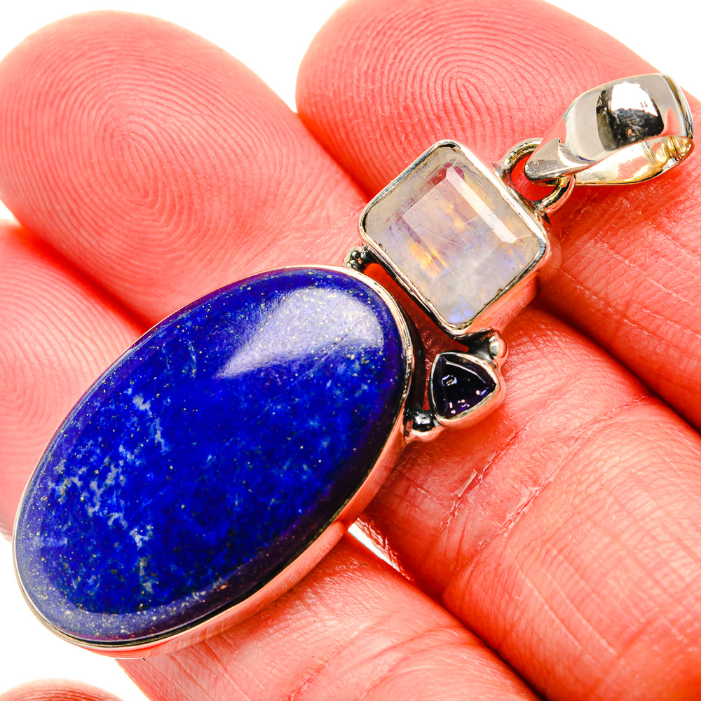 Lapis Lazuli Pendants handcrafted by Anasilvercos - PD35837