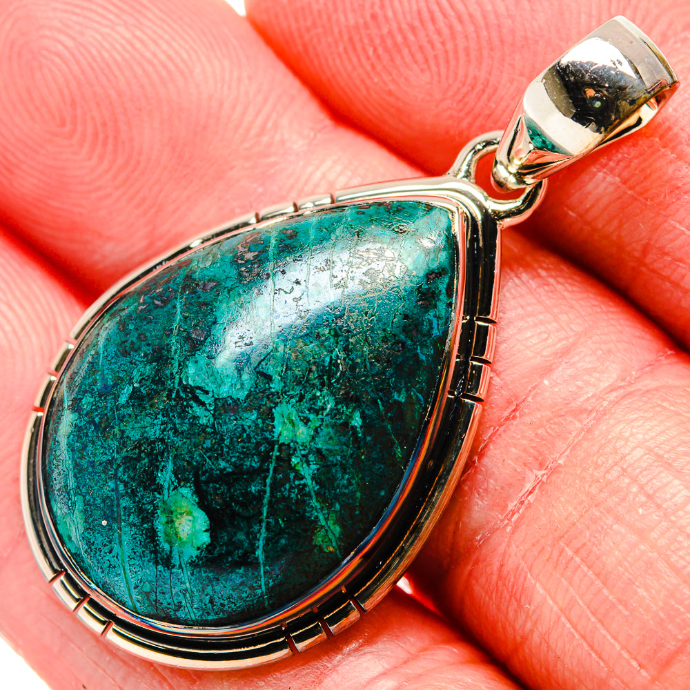 Chrysocolla Pendants handcrafted by Anasilvercos - PD35838