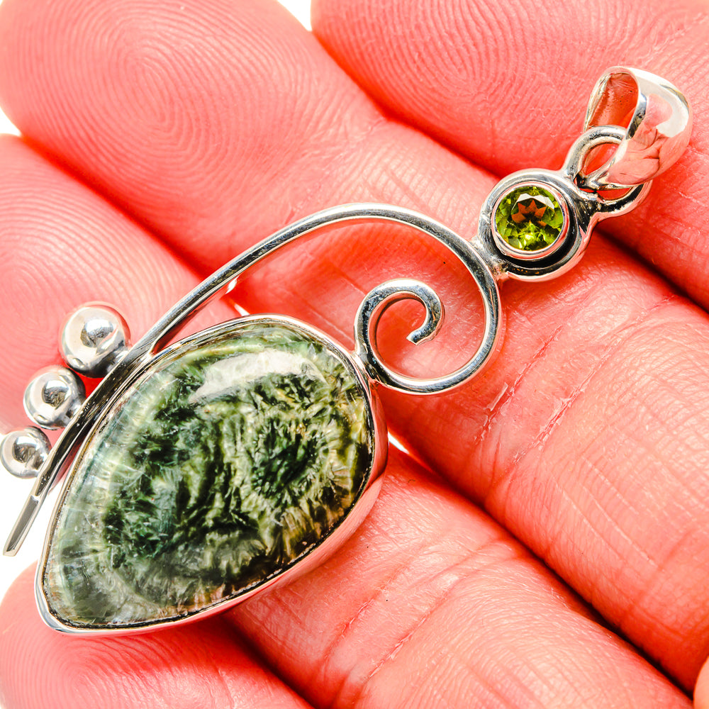 Seraphinite Pendants handcrafted by Anasilvercos - PD35839