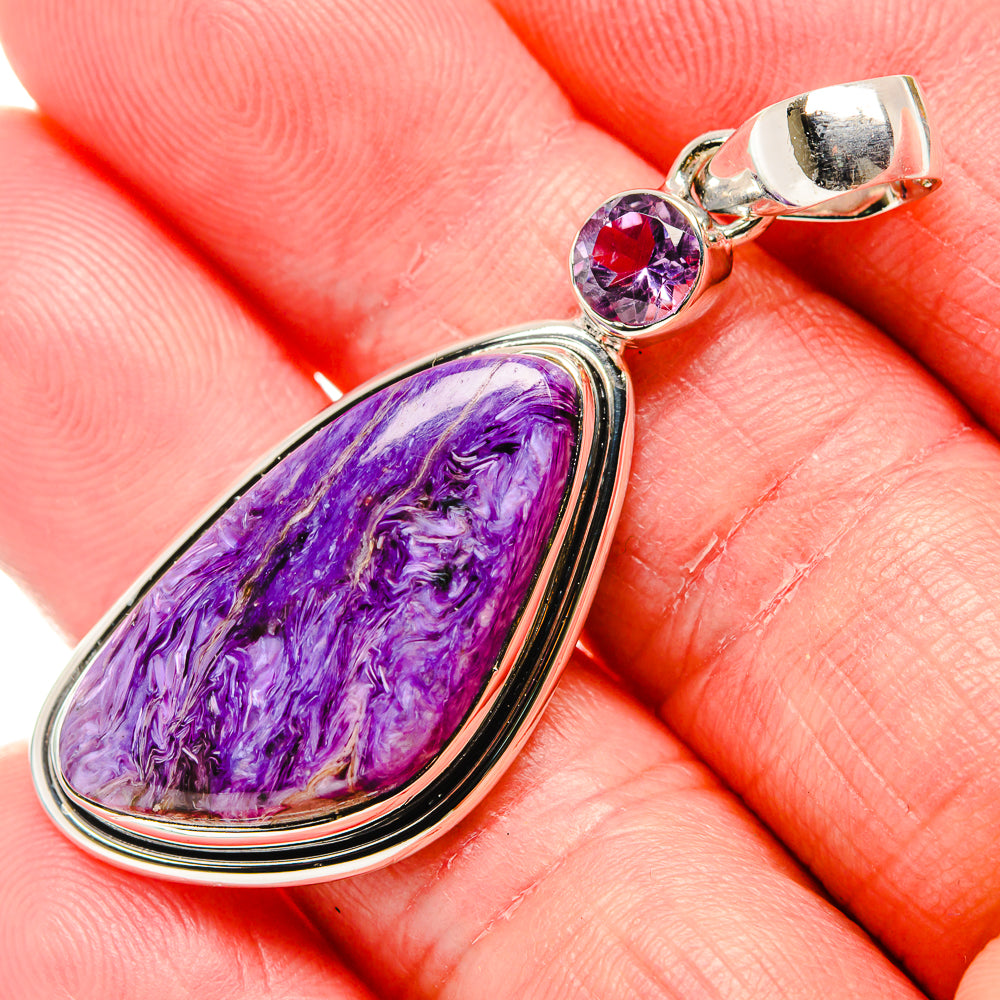 Charoite Pendants handcrafted by Anasilvercos - PD35843