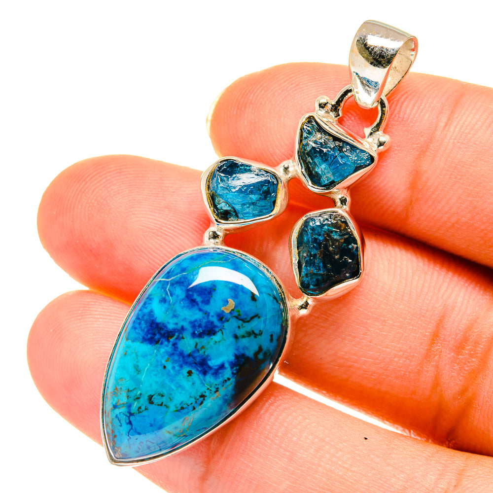 Shattuckite Pendants handcrafted by Anasilvercos - PD3585