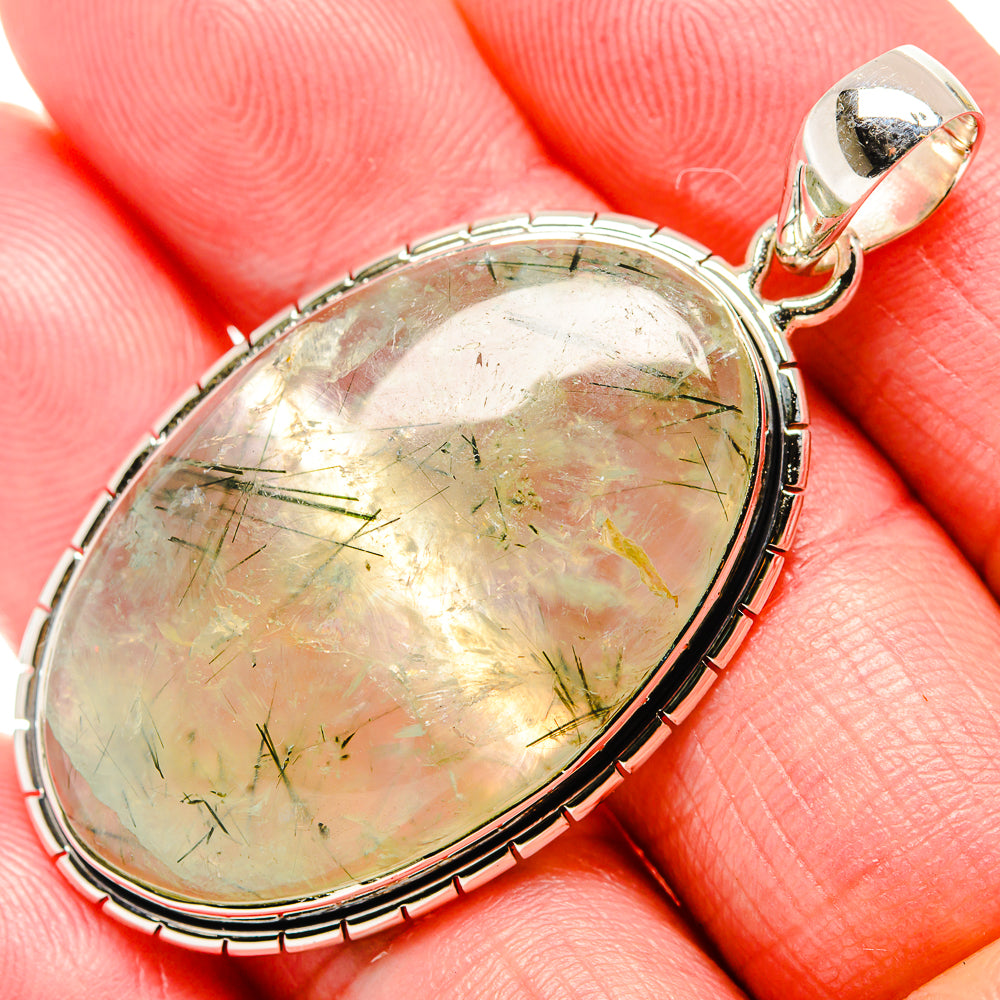Prehnite Pendants handcrafted by Anasilvercos - PD35852