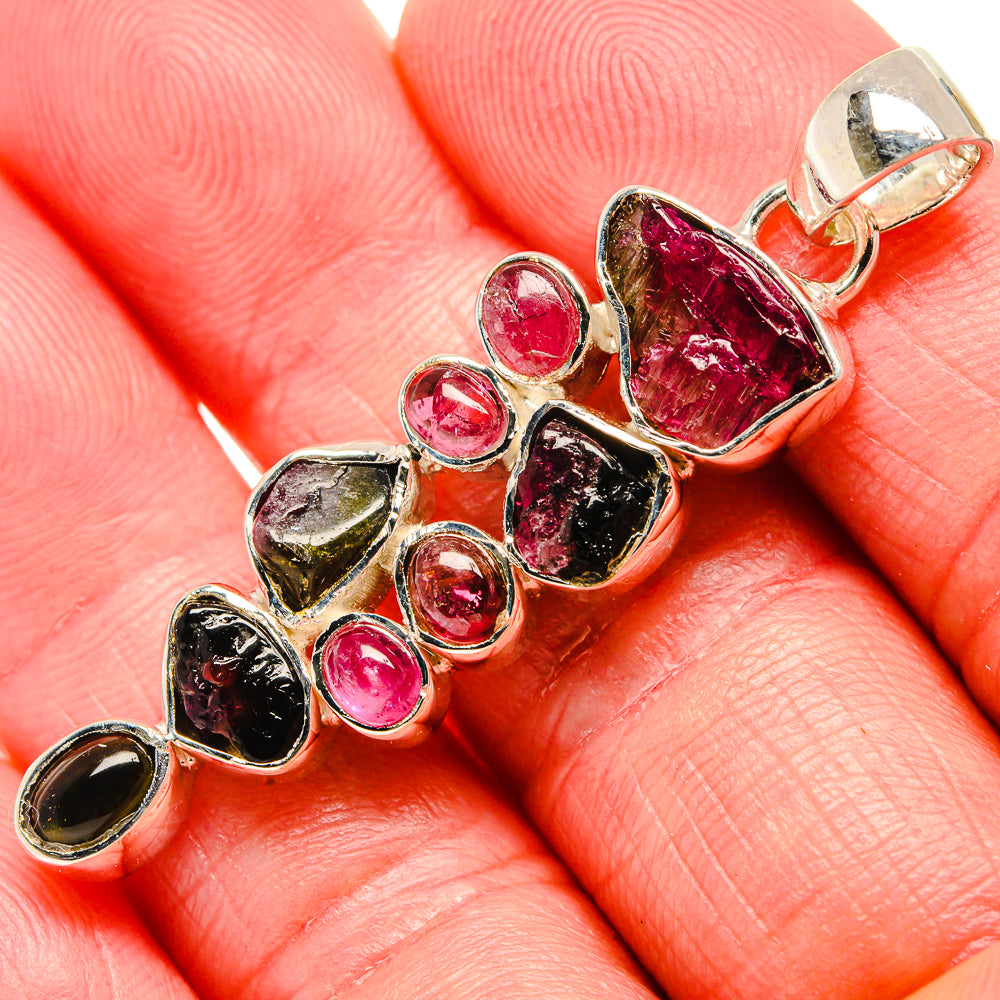 Pink Tourmaline Pendants handcrafted by Anasilvercos - PD35864