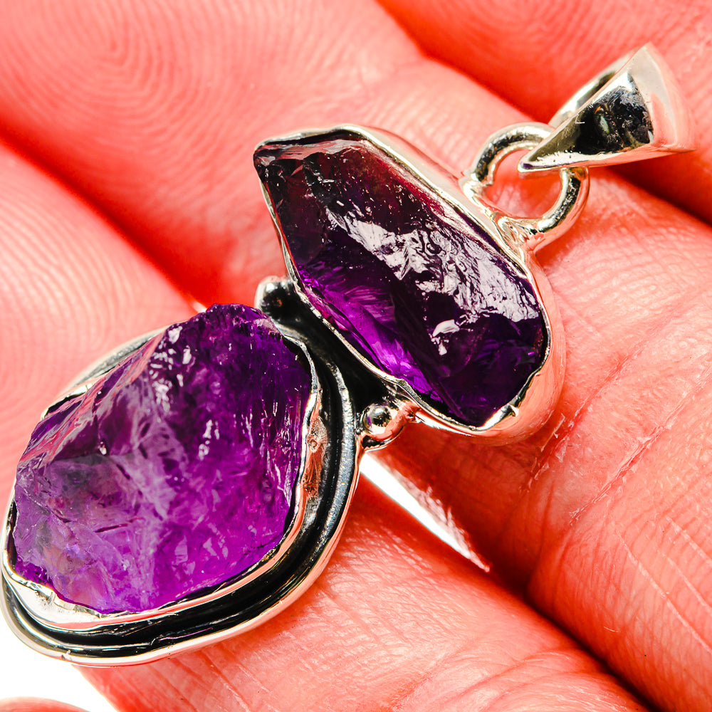 Amethyst Pendants handcrafted by Anasilvercos - PD35873