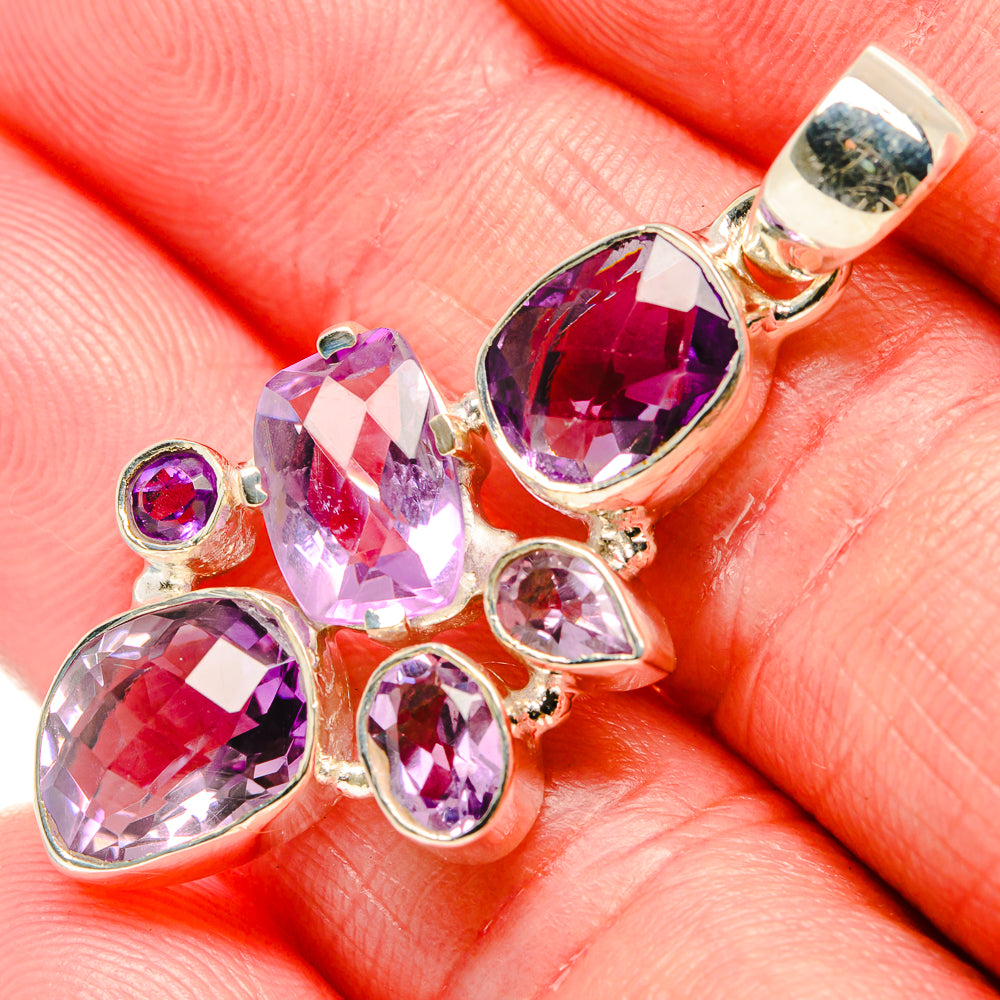 Amethyst Pendants handcrafted by Anasilvercos - PD35876