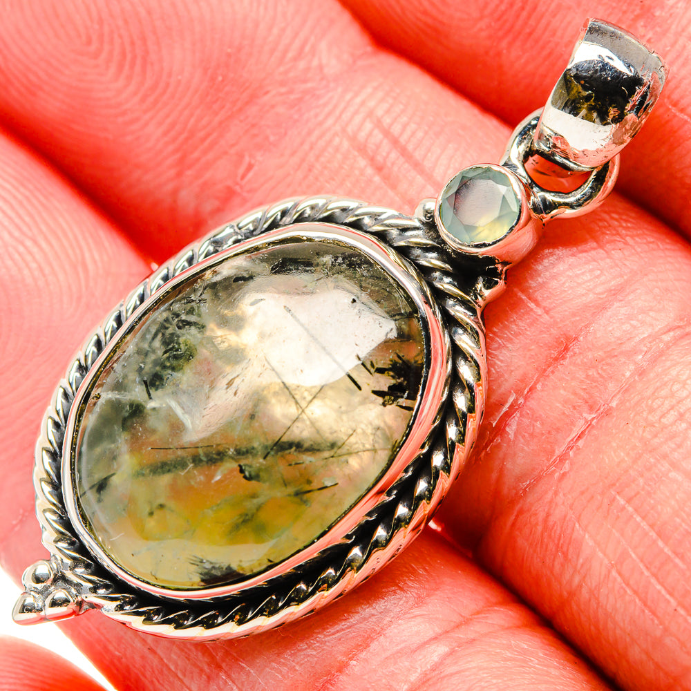 Prehnite Pendants handcrafted by Anasilvercos - PD35891