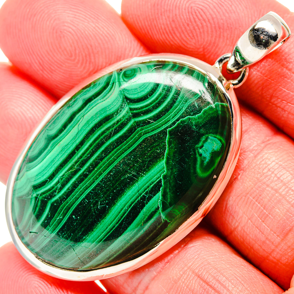Malachite Pendants handcrafted by Anasilvercos - PD35899