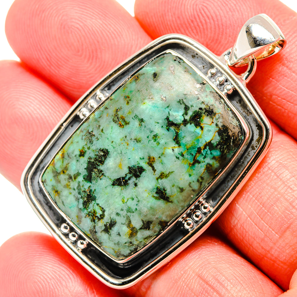 Tibetan Turquoise Pendants handcrafted by Anasilvercos - PD35903