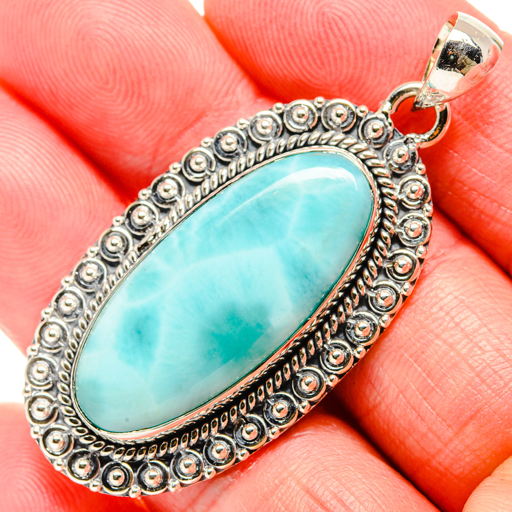 Larimar Pendants handcrafted by Anasilvercos - PD35905