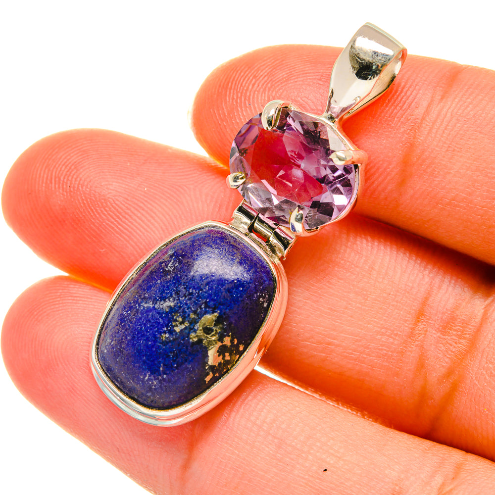 Lapis Lazuli Pendants handcrafted by Anasilvercos - PD3591