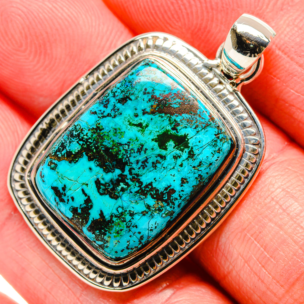 Chrysocolla Pendants handcrafted by Anasilvercos - PD35919