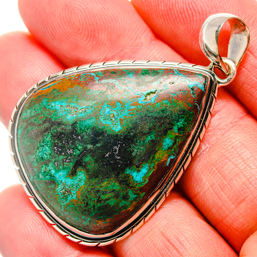 Chrysocolla Pendants handcrafted by Anasilvercos - PD35941