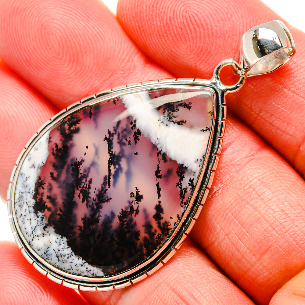Dendritic Opal Pendants handcrafted by Anasilvercos - PD35946