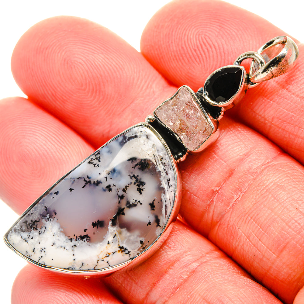 Dendritic Opal Pendants handcrafted by Anasilvercos - PD35947