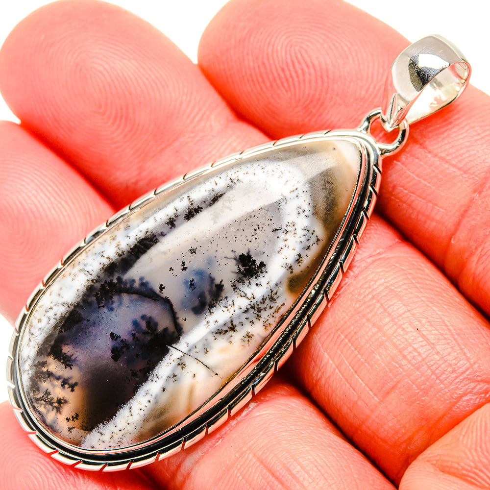 Dendritic Opal Pendants handcrafted by Anasilvercos - PD35948