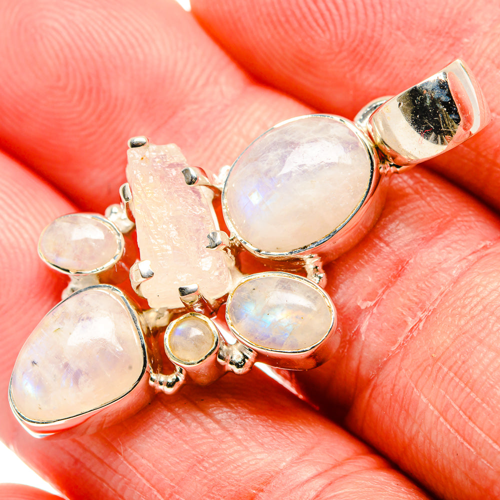 Rainnbow Moonstone Pendants handcrafted by Anasilvercos - PD35959