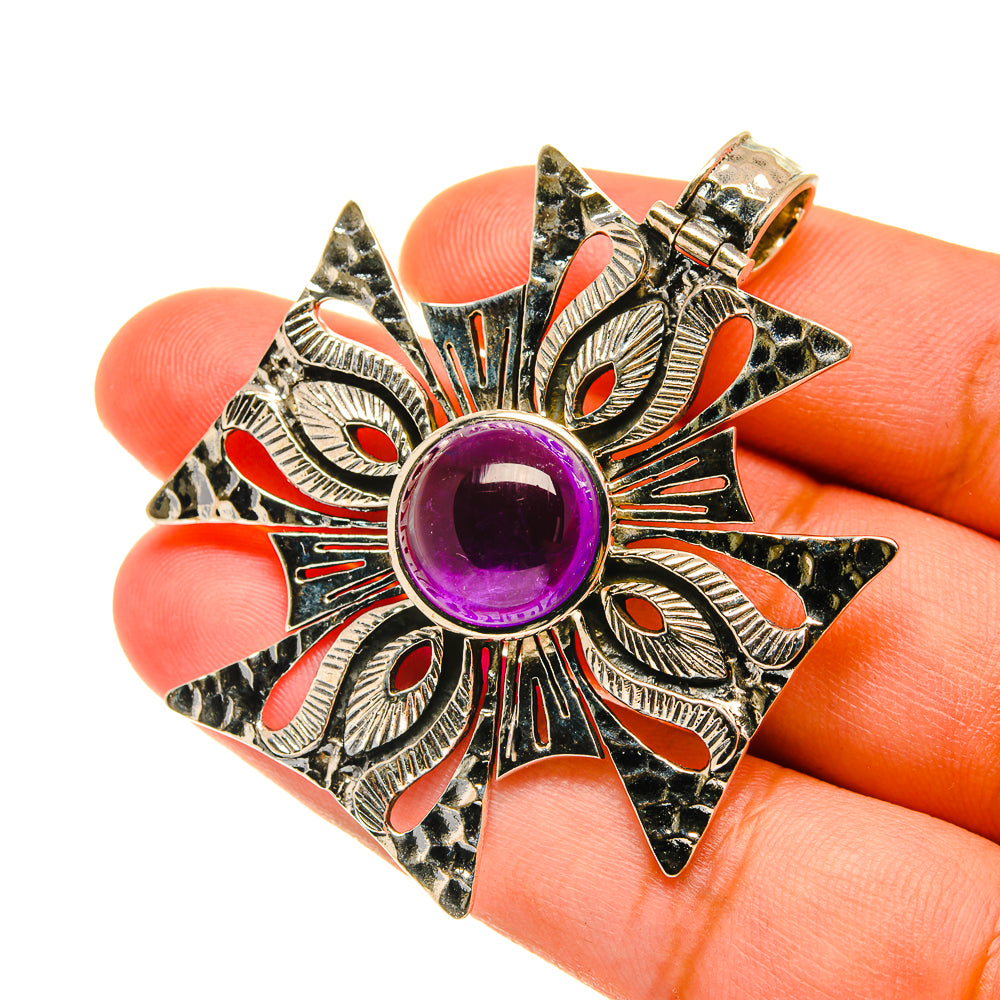 Amethyst Pendants handcrafted by Anasilvercos - PD3596
