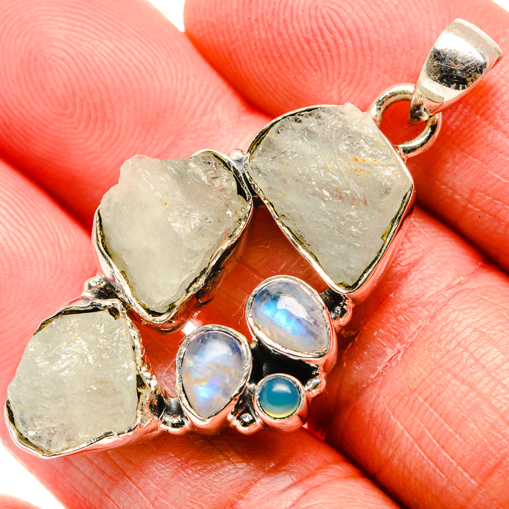 Aquamarine Pendants handcrafted by Anasilvercos - PD35960