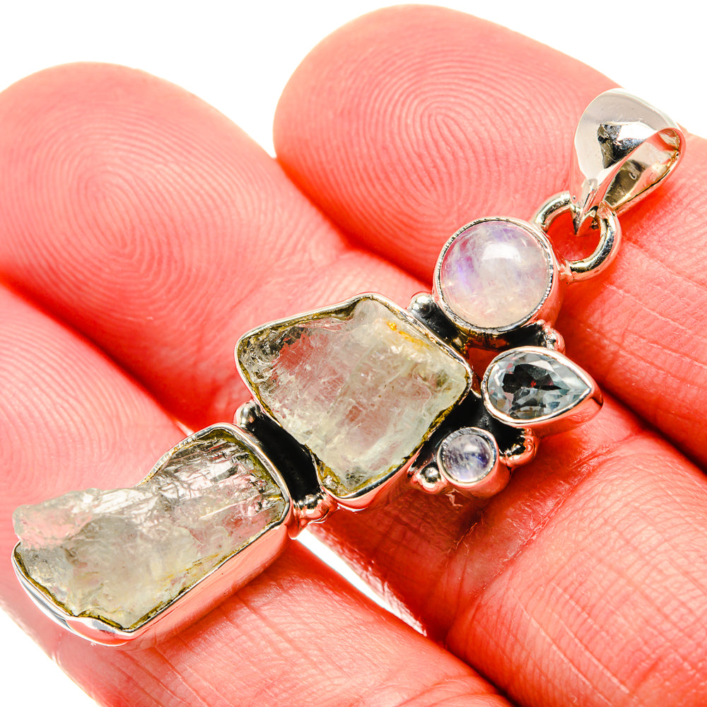 Aquamarine Pendants handcrafted by Anasilvercos - PD35965