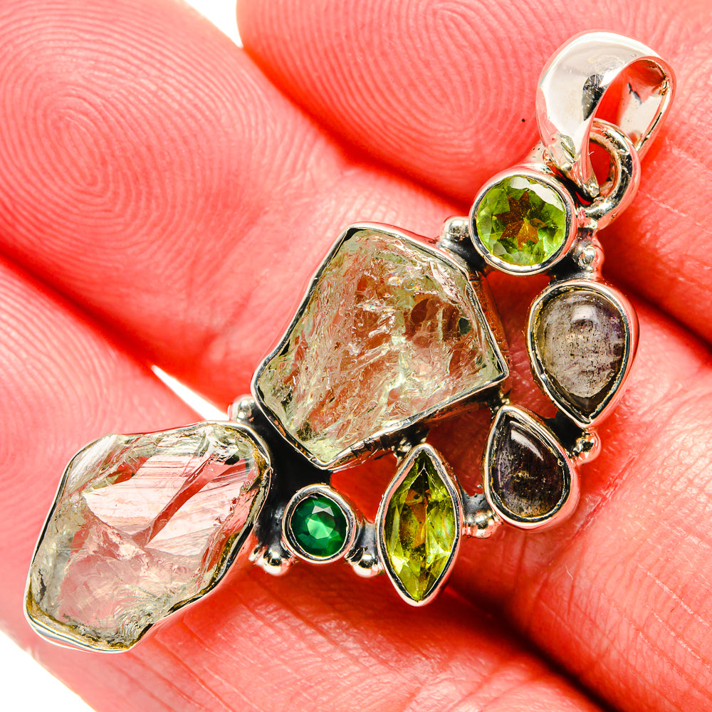 Aquamarine Pendants handcrafted by Anasilvercos - PD35974