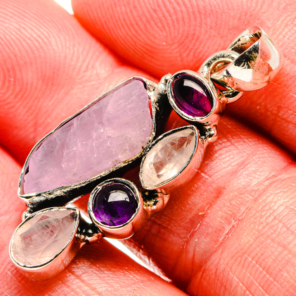 Rose Quartz Pendants handcrafted by Anasilvercos - PD35987