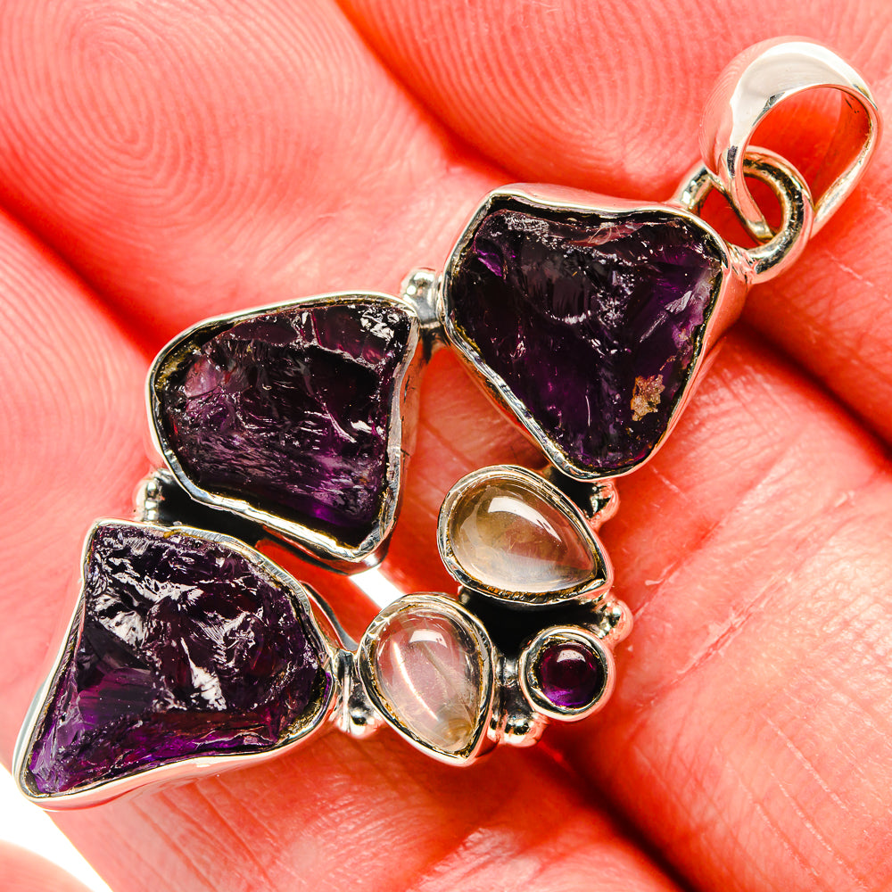 Amethyst Pendants handcrafted by Anasilvercos - PD35999
