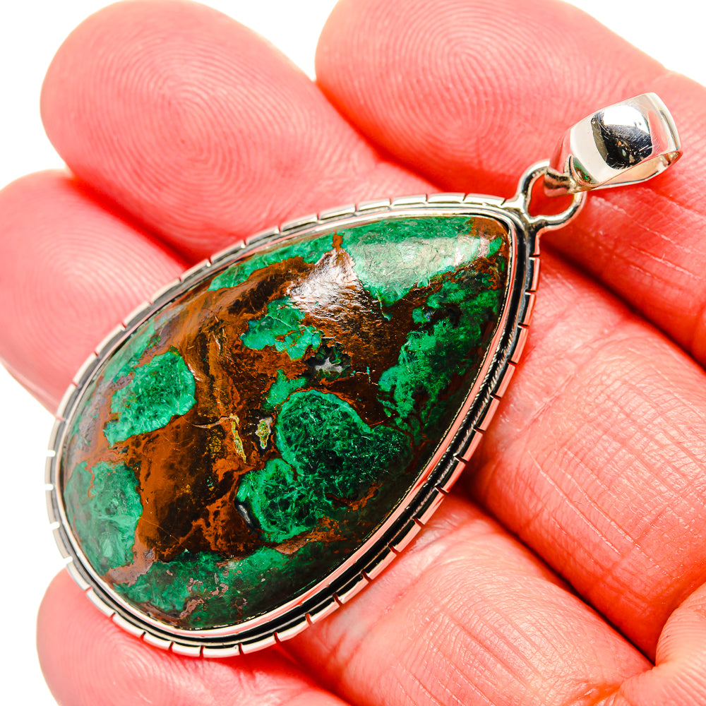 Malachite Pendants handcrafted by Anasilvercos - PD36001