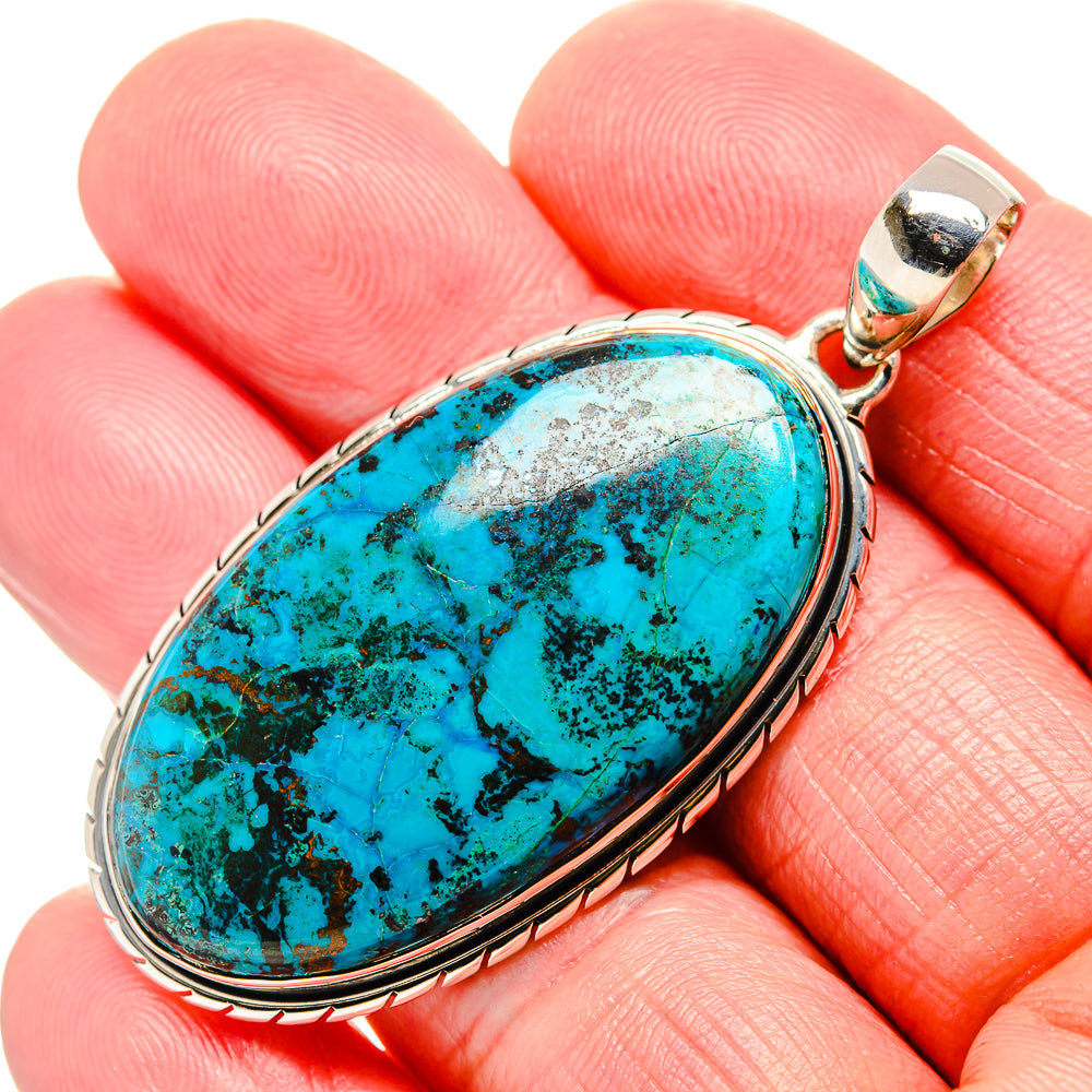 Chrysocolla Pendants handcrafted by Anasilvercos - PD36004