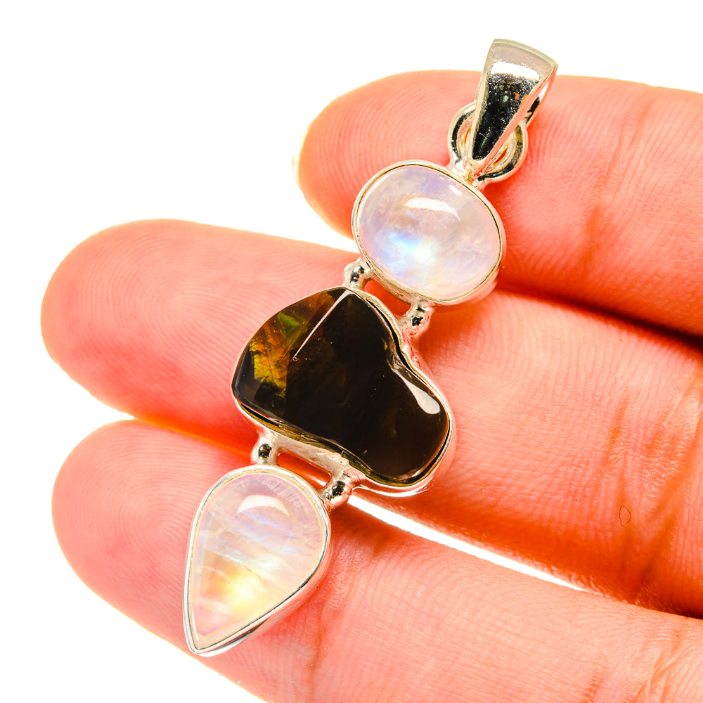Mexican Fire Agate Pendants handcrafted by Anasilvercos - PD3601
