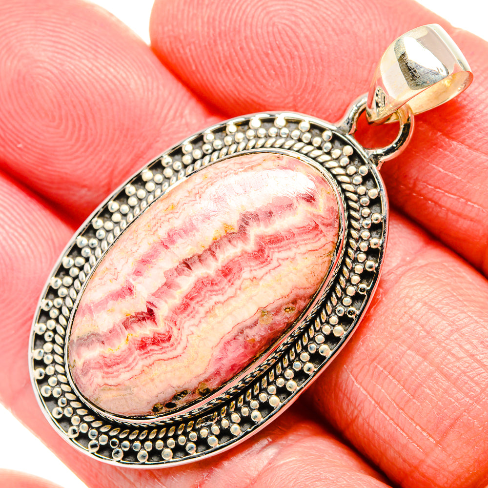 Rhodochrosite Pendants handcrafted by Anasilvercos - PD36016