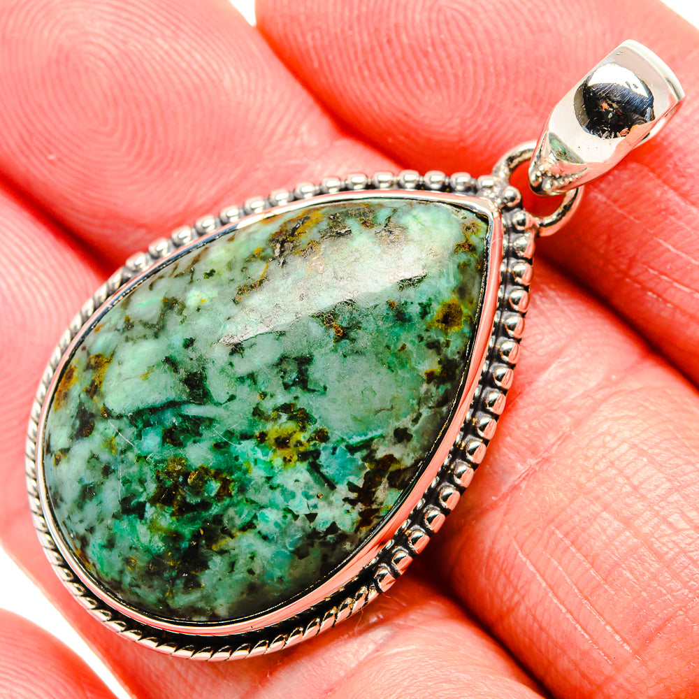 Tibetan Turquoise Pendants handcrafted by Anasilvercos - PD36019