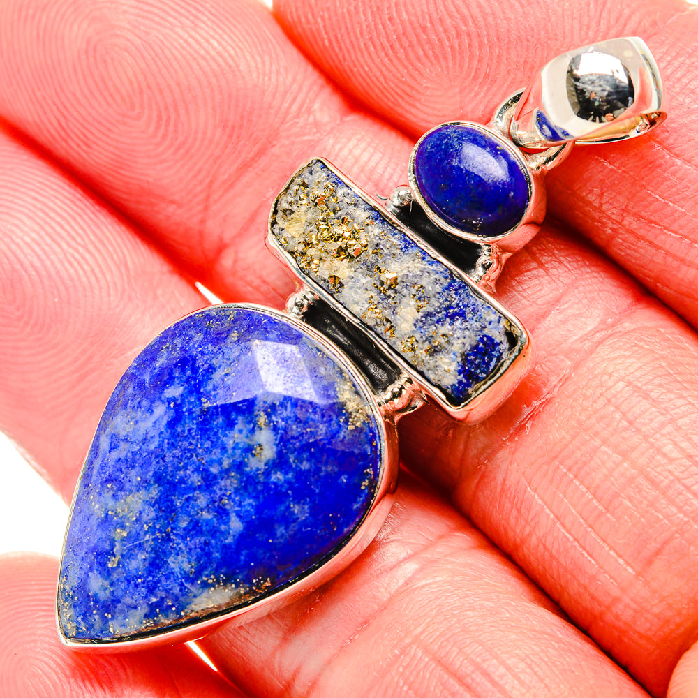 Lapis Lazuli Pendants handcrafted by Anasilvercos - PD36024