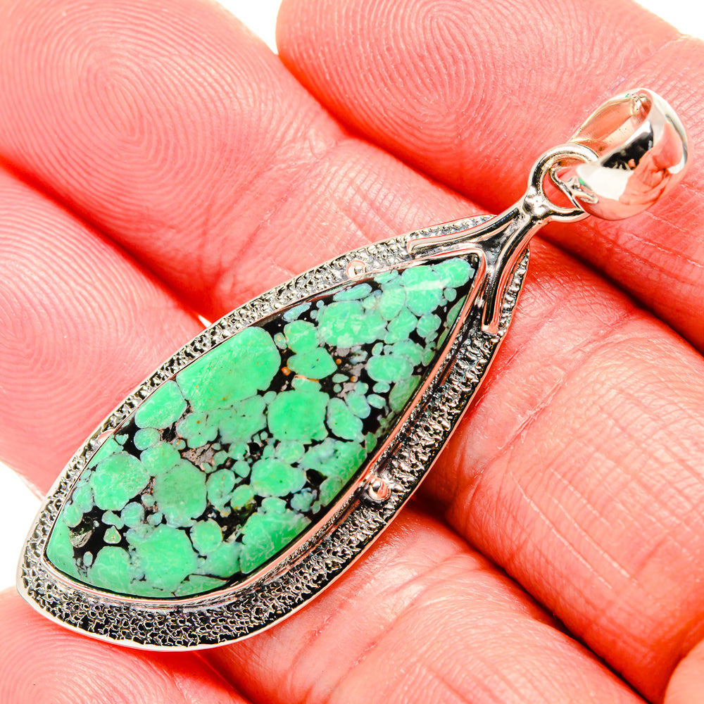 Tibetan Turquoise Pendants handcrafted by Anasilvercos - PD36026