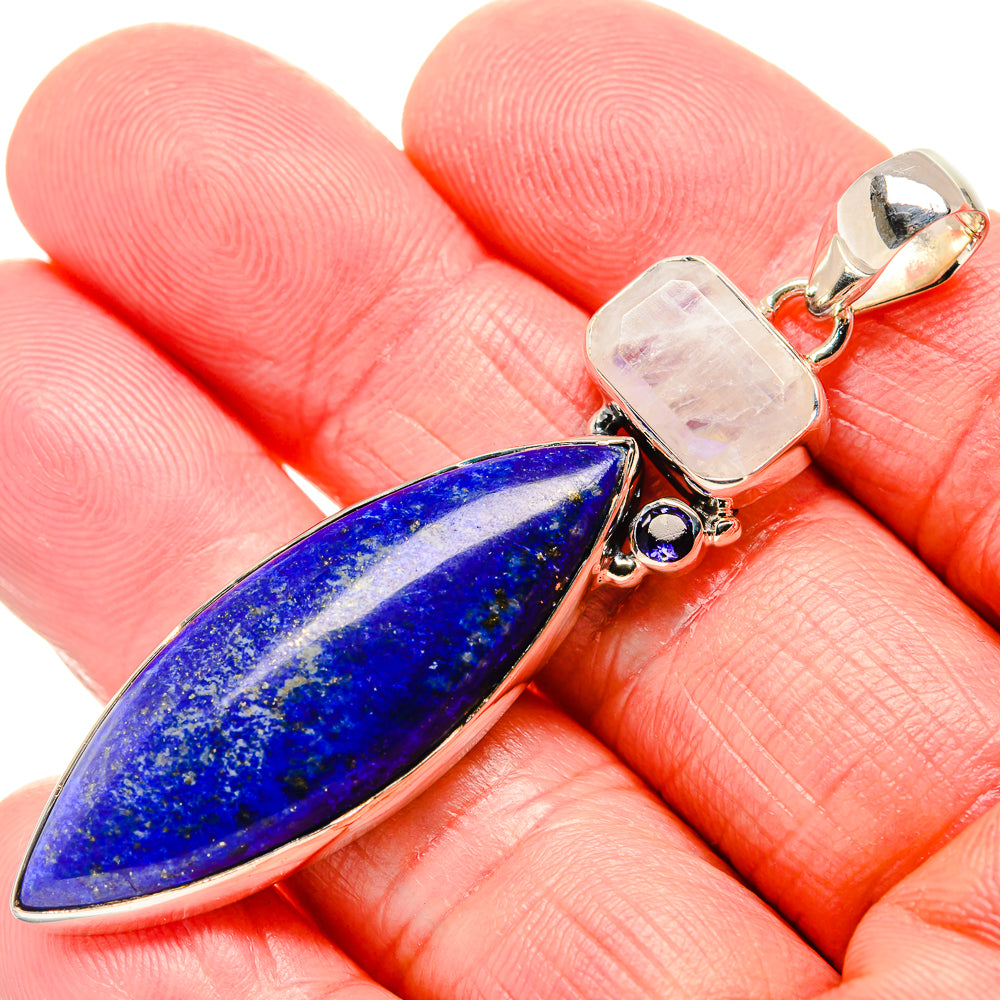 Lapis Lazuli Pendants handcrafted by Anasilvercos - PD36028