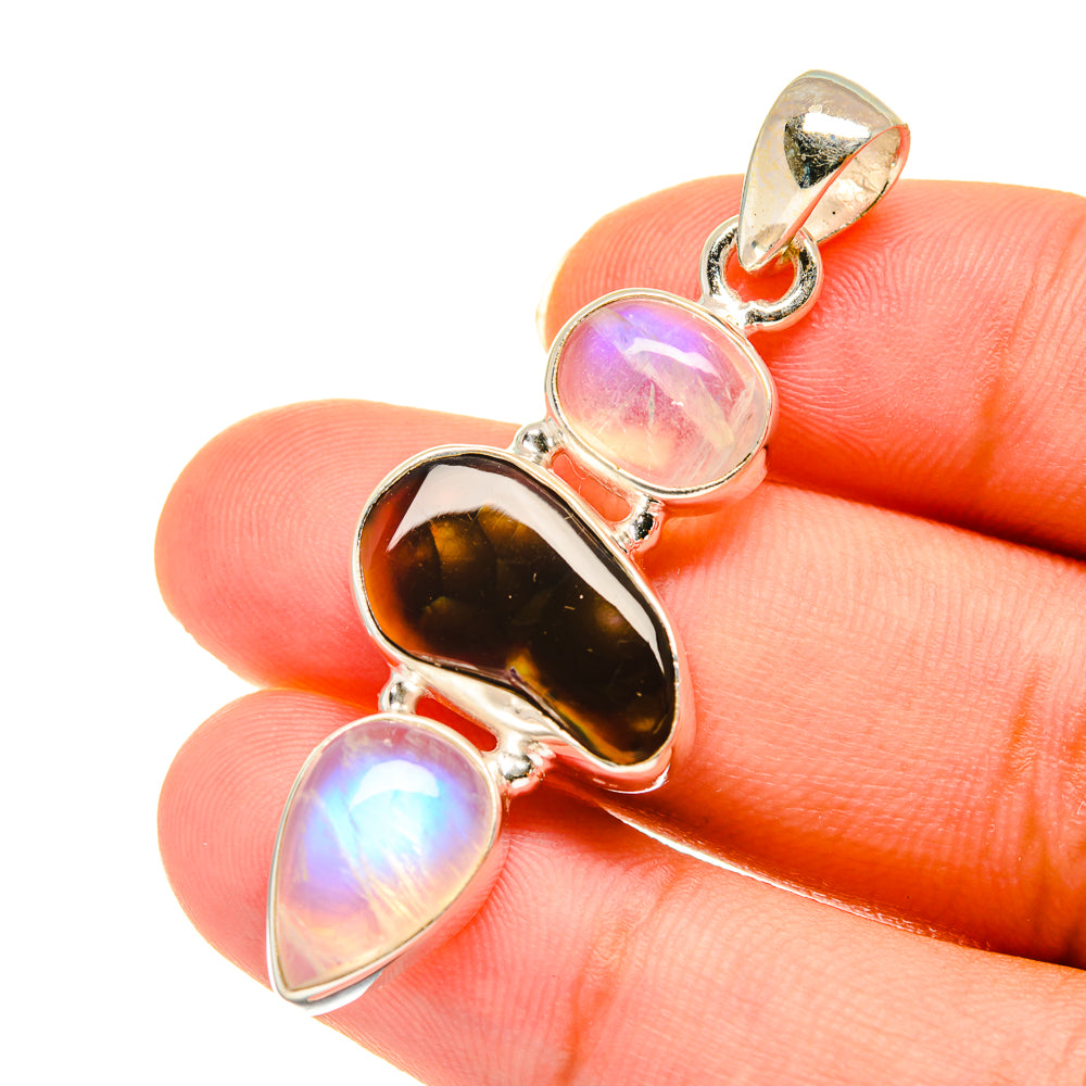 Mexican Fire Agate Pendants handcrafted by Anasilvercos - PD3603