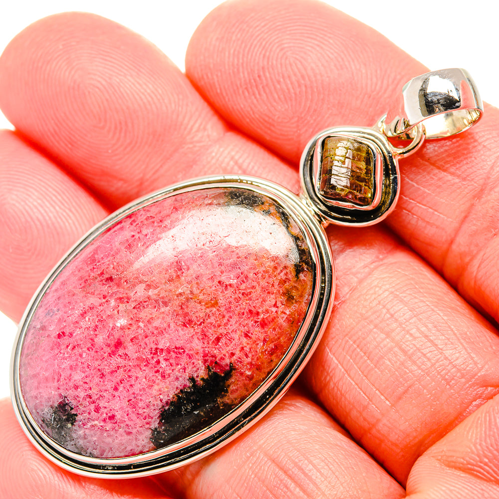 Rhodonite Pendants handcrafted by Anasilvercos - PD36034