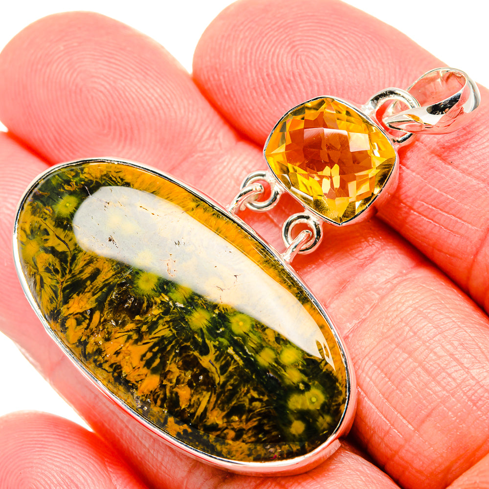 Ocean Jasper Pendants handcrafted by Anasilvercos - PD36035