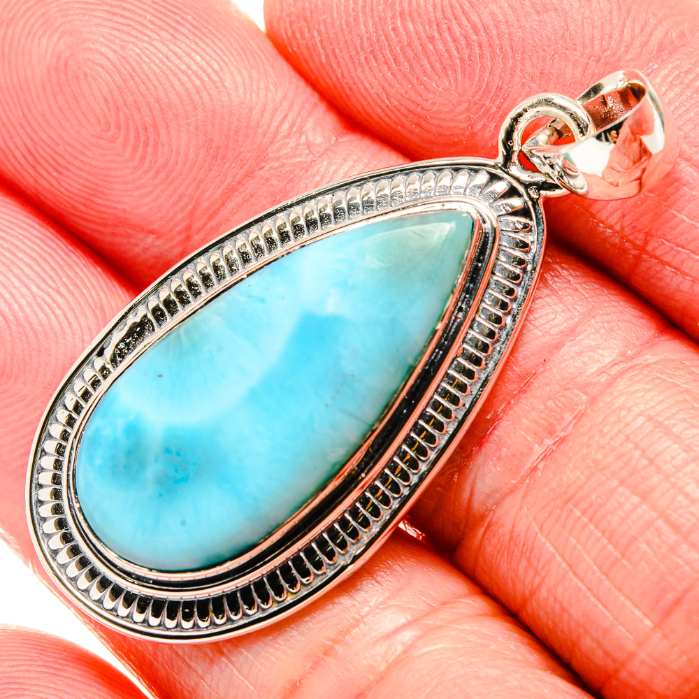 Larimar Pendants handcrafted by Anasilvercos - PD36041