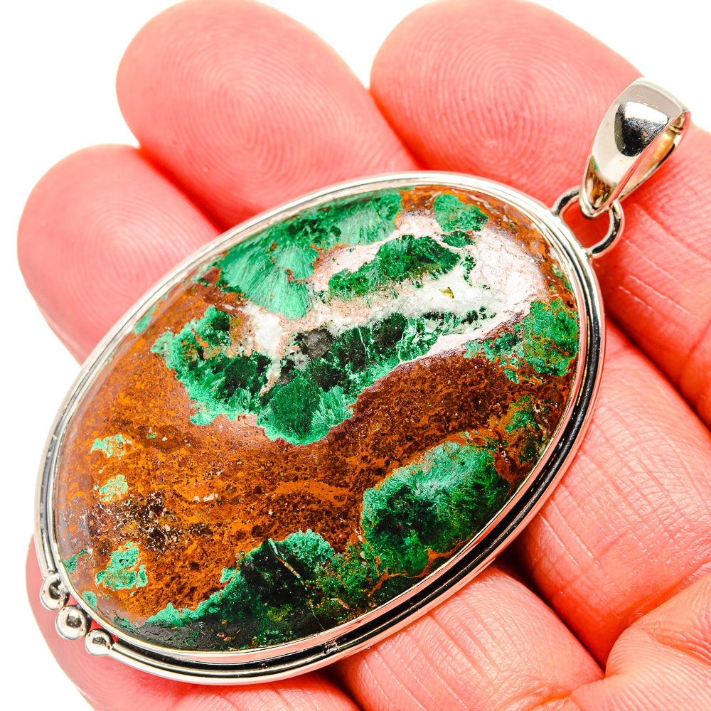 Malachite Pendants handcrafted by Anasilvercos - PD36044